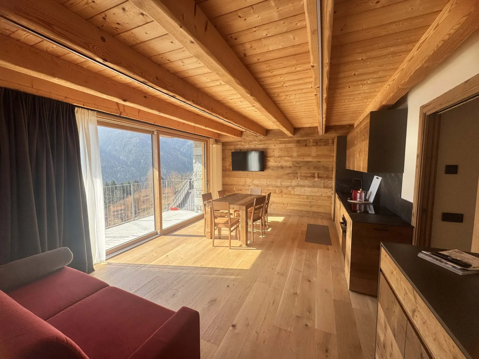 Interno di uno degli appartamenti nuovi dell'Agriturismo Belotti